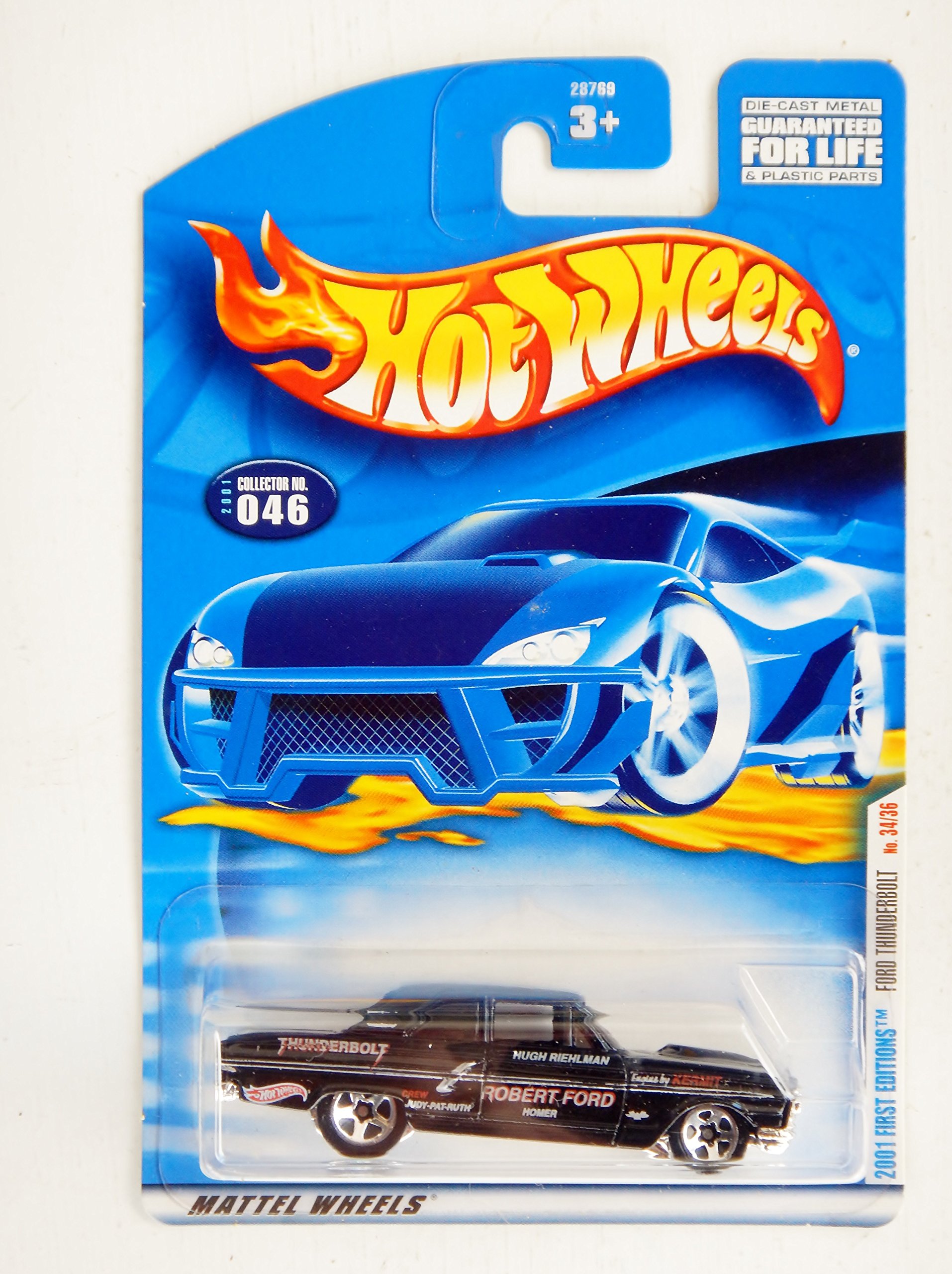 Hot Wheels 2001 First Edition Ford Thunderbolt 34/36 046 BLACK